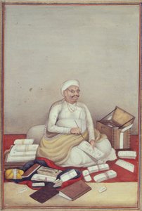 Adja hozzá a 27255 fol.96v szúdrai kasztot, amelyet egy könyvelő képvisel a „Tashrih al-aqvam” kéziratából, amelyet James Skinner ezredes (1778-1841) állított össze, 1825 (akvarell papíron) alkotó: Indian School