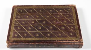 Mogul dinasztikus genealógiai album, 1855 (bőr arany részlettel) alkotó: Indian School
