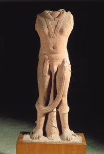 Bodhisattva, Mathura (vörös homokkő) alkotó: Indian School