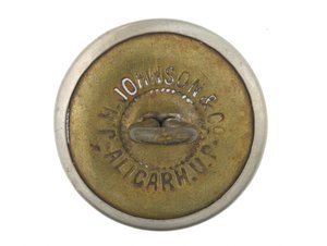 Button, Bombay önkéntes puskák, 1901-1947 alkotó: Indian School