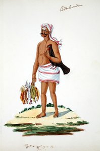 Farmer csirkékkel (wc papíron) alkotó: Indian School