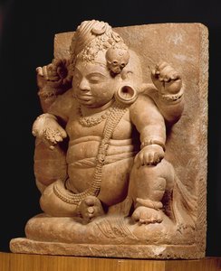 Siva alakja, mint Vamana, Mansar Maharashtra (vörös homokkő) alkotó: Indian School