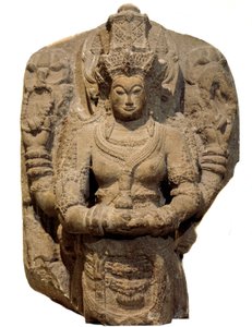 Hinduizmus: Devi istennőnek szentelt sztélé. 15. század Jáva szigetéről. Párizs, Guimet Múzeum, Ázsiai Művészeti Nemzeti Múzeum alkotó: Indian School