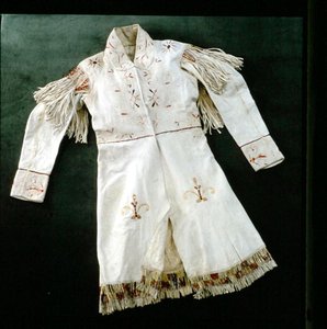 JJ Audubons (1785-1851) díszített kabát (textil) alkotó: Indian School
