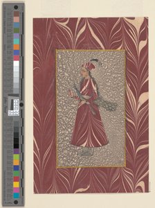 Pávát hordozó hölgy, Bijapur, 1660 körül alkotó: Indian School