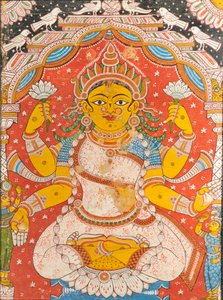 Lakshmi (falfestés) alkotó: Indian School