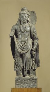 Maitreya, Gandhara (szürke pala)