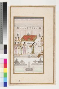 Manohar apja karjaiba omlik, 1710 körül alkotó: Indian School