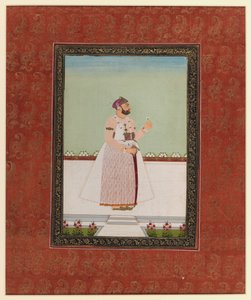 Munir al-Mulk Bahadur, 1875-1900 (átlátszatlan wc és arany papíron) alkotó: Indian School