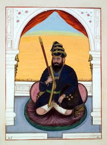 Phola Singh Nihang, A Pandzsáb királysága, uralkodói és főnökei, II. kötet, 30 akvarell tanulmányból álló kötet egy azonosítatlan indiai művésztől, 1840 körül (wc papíron) alkotó: Indian School