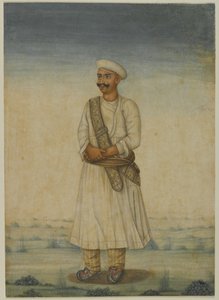 Férfi portré (átlátszatlan wc papíron) alkotó: Indian School
