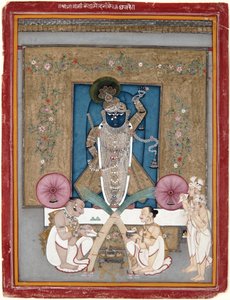 Rajmalkos Raga, 1775 körül (átlátszatlan akvarell és arany papíron) alkotó: Indian School