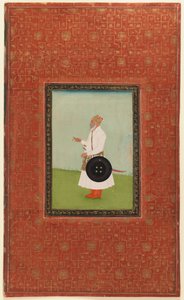 Ruh Allah Khan, 1875-1900 (átlátszatlan wc és arany papíron) alkotó: Indian School