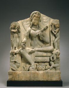 Sarasvati (homokkő) alkotó: Indian School