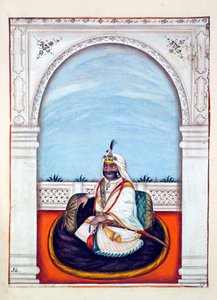 Sirdar Lehna Singh (Majithia), A Pandzsáb királysága, uralkodói és főnökei, II. kötet, egy azonosítatlan indiai művész 30 akvarell tanulmányából álló kötet, 1840 körül (wc papíron) alkotó: Indian School