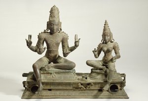 Somaskanda, Chola, Tamil Nadu (bronz) alkotó: Indian School