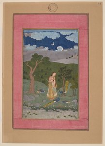 Sorath Ragini, India, Hyderabad, 1760 körül; Johnson Album 37, 24. sz. (tinta, színek és arany, papír) alkotó: Indian School