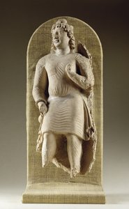 Álló ifjúság vagy Maitreya, Gandhara (stukkó)