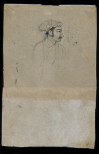 Khurram szultán (Shah Jahan) (tinta papíron) alkotó: Indian School