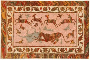 The Tigers Prey, 1650 körül (átlátszatlan wc és arany papíron) alkotó: Indian School