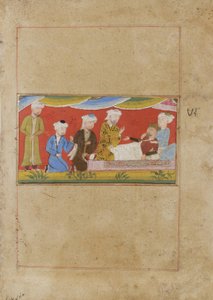 A beteg Sándor diktálja végrendeletét, 1475 körül (papíron átlátszatlan wc) alkotó: Indian School