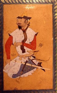 Türkomán fogoly, a nagy Clive Albumból, 16. század alkotó: Indian School