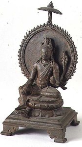 Vishnu, Pallava, Dél-India (bronz) alkotó: Indian School