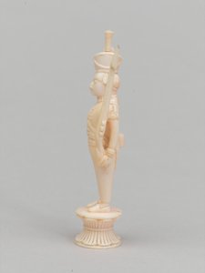 Fehér gyalog, sakkfigura, India, 1820 körül alkotó: Indian School