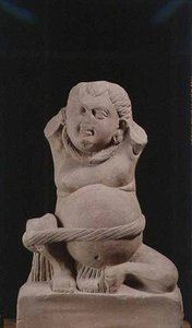 Yaksha, Ahichatra (vörös homokkő) alkotó: Indian School