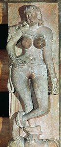 Yakshini, egy buddhista kapuból. Mathura, Uttar Pradesh, Kushana-korszak (i.sz. 30-241) alkotó: Indian School