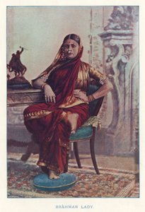 Indiai bennszülöttek: Brahman Lady (színes fotó) alkotó: Indian photographer