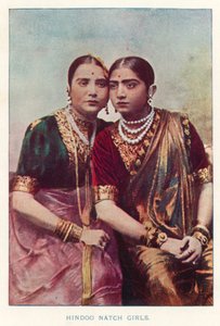 Indiai bennszülöttek: Hindoo Natch Girls (színes fotó)