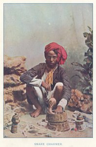 Indiai bennszülöttek: Snake Charmer (színes fotó) alkotó: Indian photographer