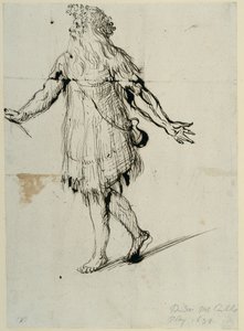 Egy druida, 1638 körül (toll és tinta papíron) alkotó: Inigo Jones