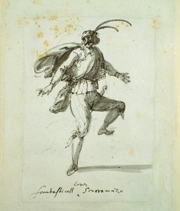Fantasztikus szerető (toll és tinta papíron) alkotó: Inigo Jones