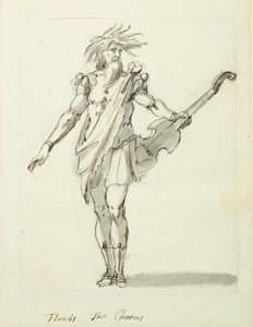 Floods: the Chorus, 1631 körül (toll és tinta papíron) alkotó: Inigo Jones