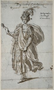 Tomyris Masszázskirálynő, 1609 körül (toll és tinta papíron)