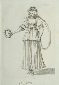 A tavasz (toll és tinta papíron) alkotó: Inigo Jones