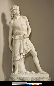 Dávid a parittyával, 1858 alkotó: Innocenzo Fraccaroli