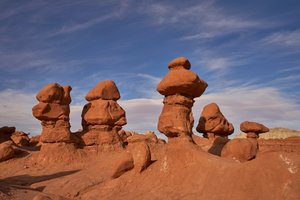 Sziklaalakzatok a Goblin Valley State Parkban Utahban, 2020 (fotó) alkotó: Ira Block