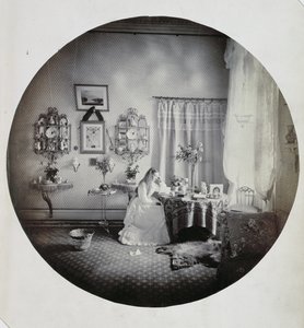 A Muckross House belseje, 1865 körül (albumnyomat) alkotó: Irish Photographer