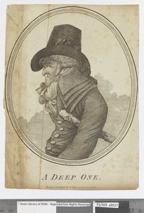 „A Deep One” [George Barrington portréja], 1800 körül (metszet) alkotó: Irish School
