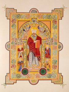 Szent Máté, a Book of Kells, kocsma fakszimile másolatából. írta: Day & Son