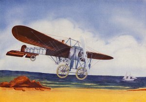 Bleriot Monoplane (színes litográfia)