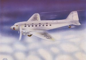 Douglas DC-3 (színes litográfia)