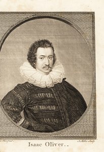 Isaac Oliver vagy Isaac Olivier francia származású angol portré miniatűr festő portréja, 1565-1617 körül alkotó: Isaac (after) Oliver