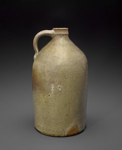 Kancsó, c. 1869-1873 (sómázas kőedény, parafa) alkotó: Isaac (attr.to) Suttles
