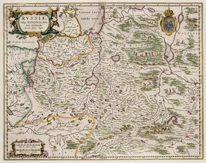 Nyugat-Oroszország térképe innen: északi és keleti része, 1664 alkotó: Isaac Abrahamsz. Massa