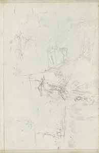 Abklatsch a krétarajzról az 5. oldalon verso alkotó: Isaac Israels