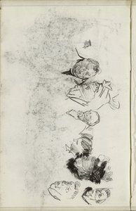 Férfiak és nők fejei alkotó: Isaac Israels
